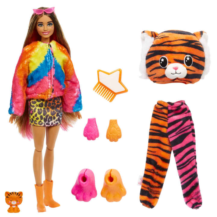 Mattel - Barbie - Cutie Reveal Serie Amici della Giungla - Tigre