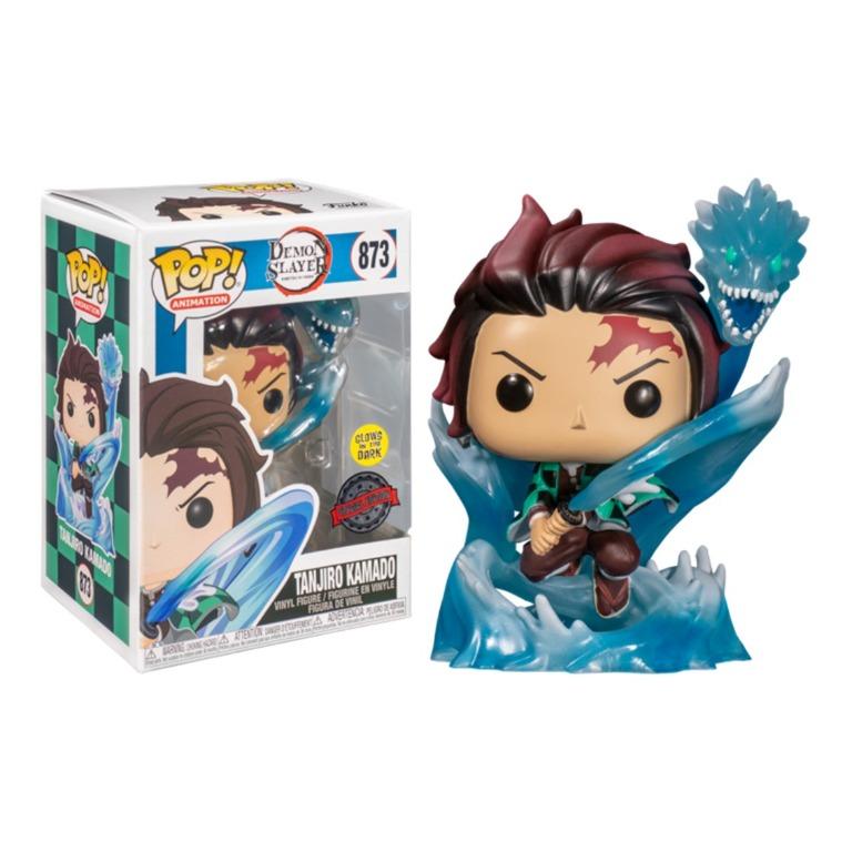 DemonSlayer POP! Animation Vinyl Figure DemonSlayer-TnjroW/Drgn(GW/TRL) 9 cm!