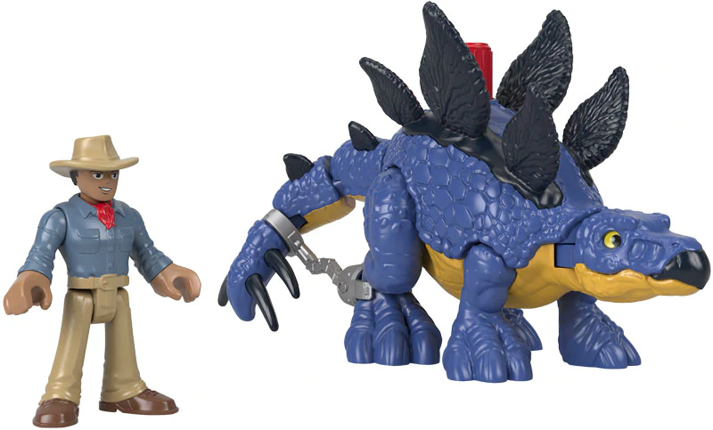 Fisher-Price- Imaginext Jurassic World Dominion - Stegosauro e Dr. Grant