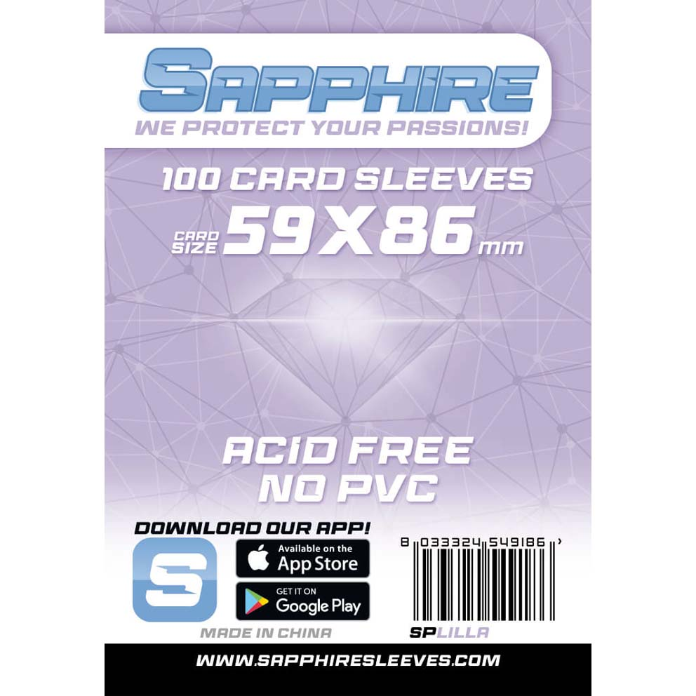 Sapphire - Lilla - 59x86mm - 100 pcs