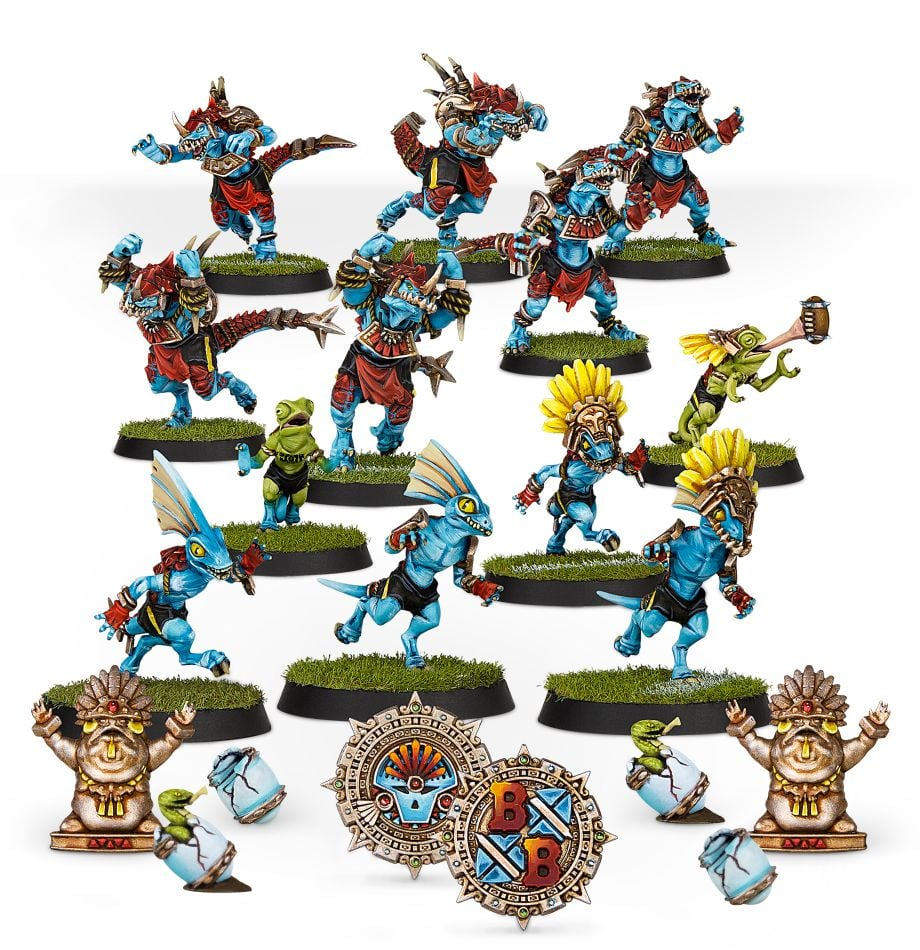 Blood Bowl - Team Lizardmen: Gwaka'moli Crater Gators
