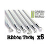 Green Stuff World - Tools - 6x Mini Ribbon Sculpting Tool Set