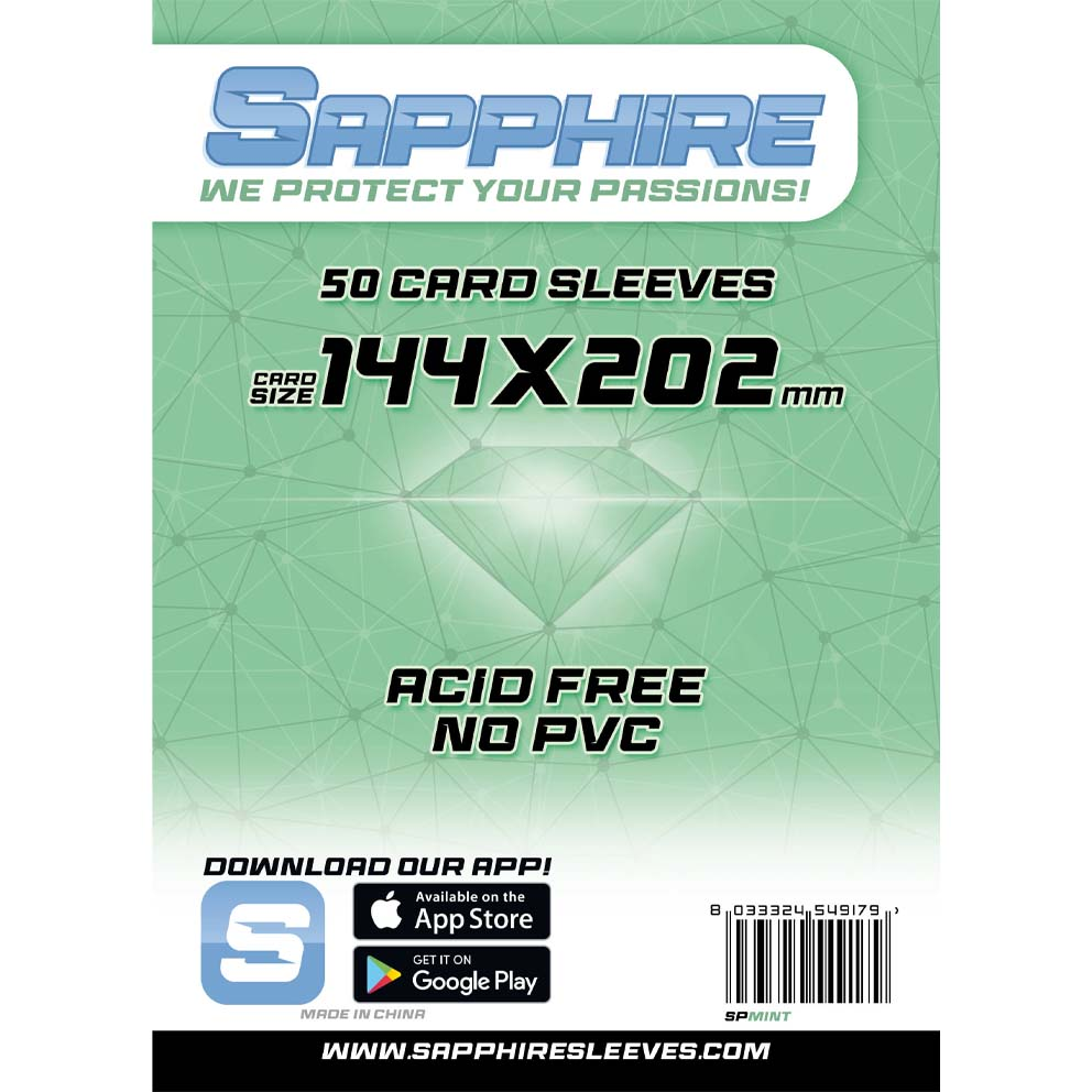 Sapphire Mint (144x202mm) 50 Sleeves Sleeves