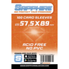 Sapphire Orange Protective Sleeves (57,5x89mm) 100 Sleeves