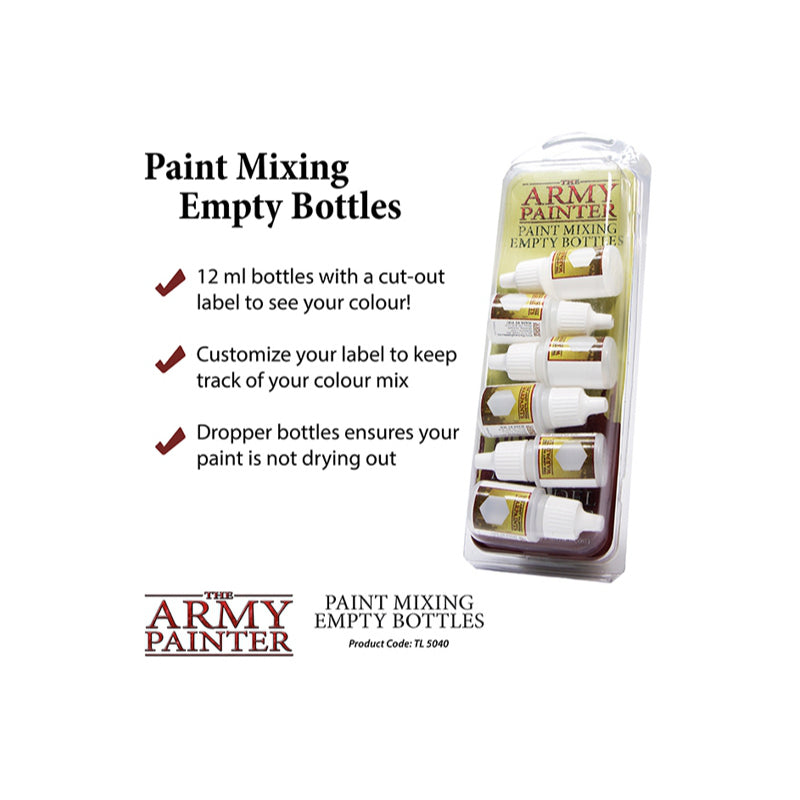 The Army Painter - Tools - Mixing Empty Bottles