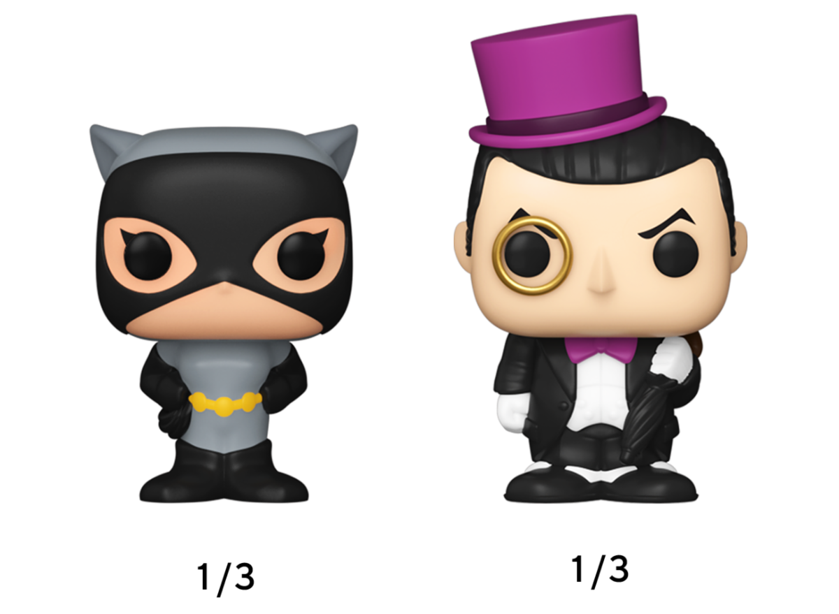 Bitty POP! DC - Batman Adam West 4PK Vinyl Figures 2 cm