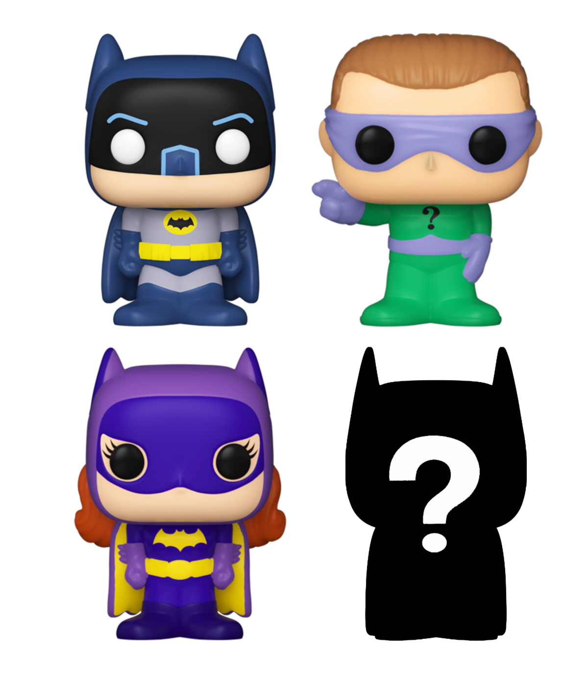 Bitty POP! DC - Batman Adam West 4PK Vinyl Figures 2 cm
