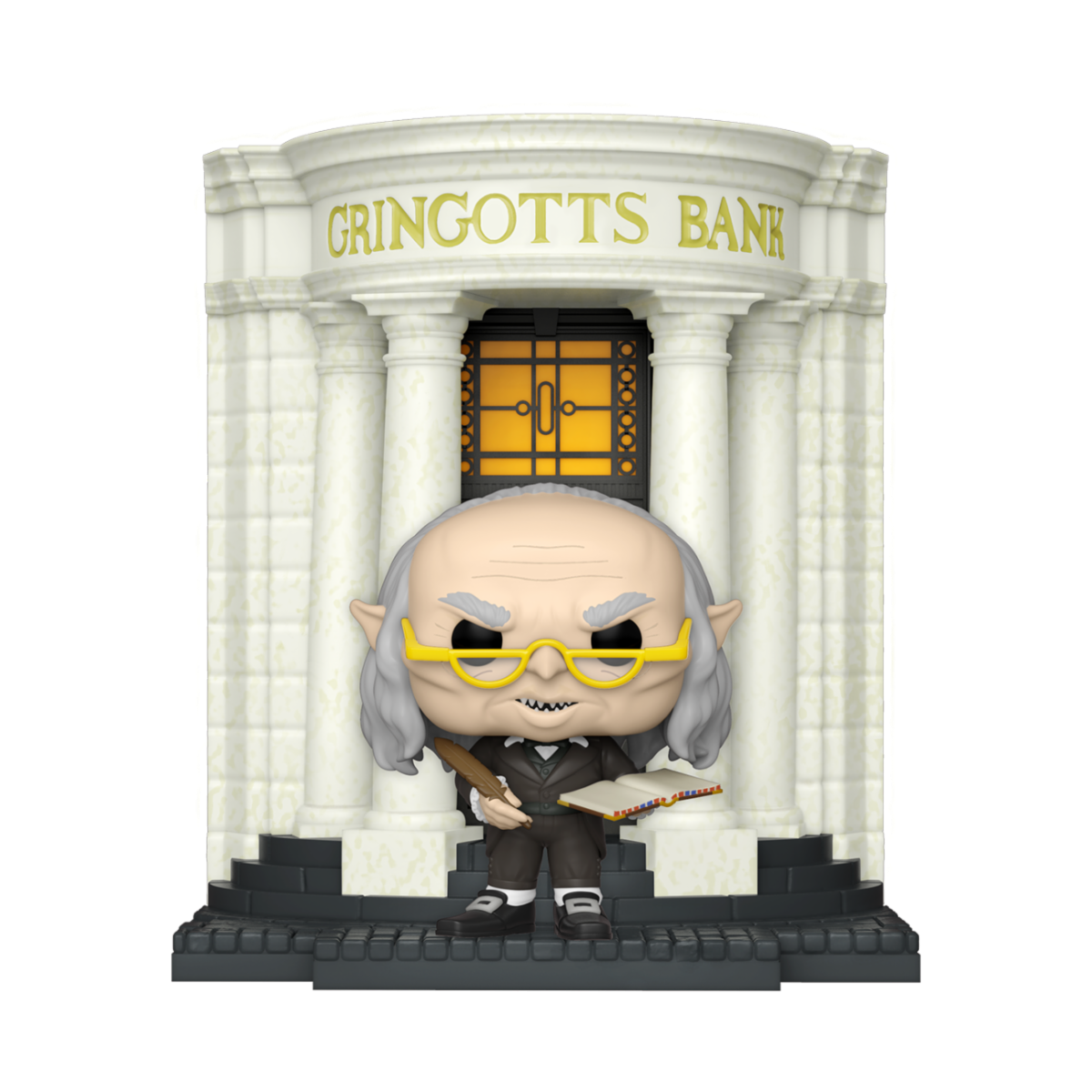 Deluxe POP! HP Diagon Alley- Gringotts Bank w/Head Goblin Vinyl Figure 9 cm