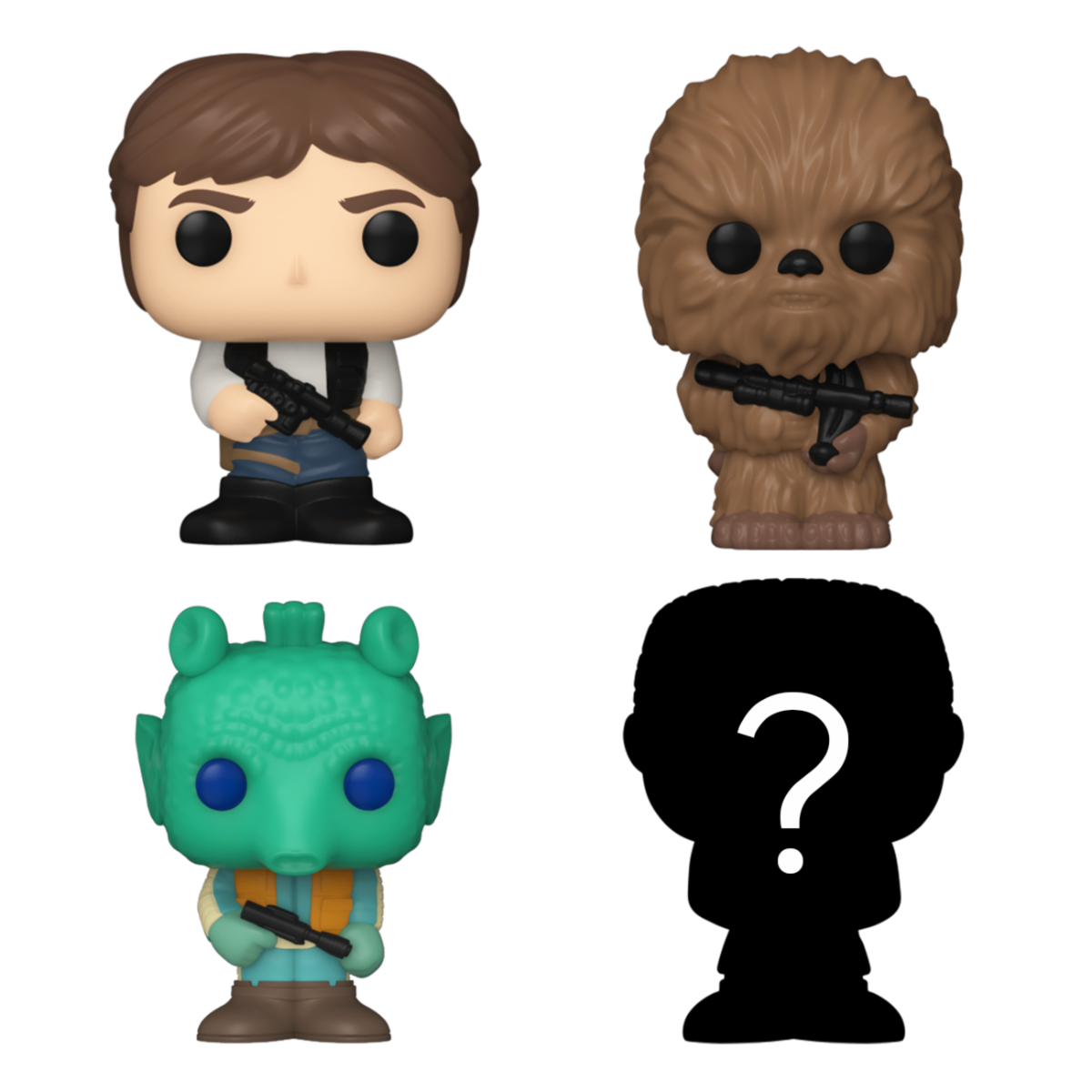 Bitti POP! Star Wars - Han Solo 4PK Vinyl Figures 2 cm