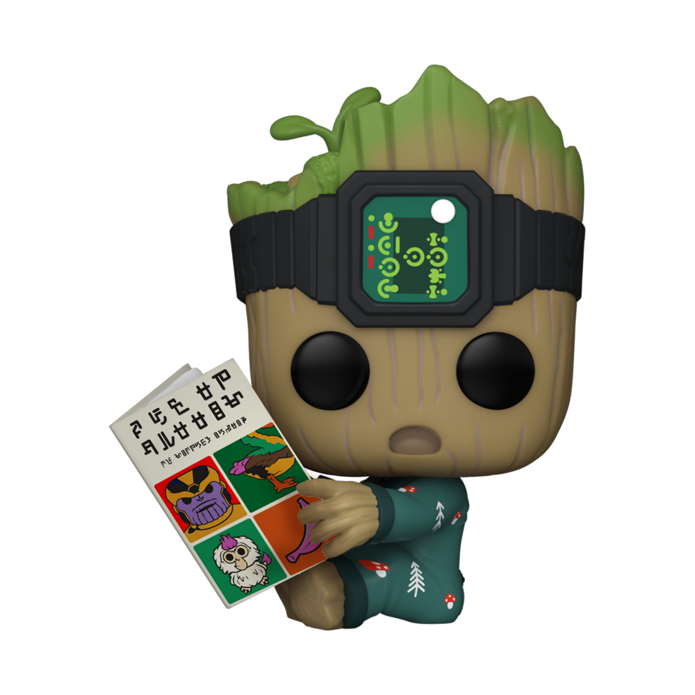 I Am Groot POP! Marvel TV Vinyl Figure Groot PJs With Book 9cm!