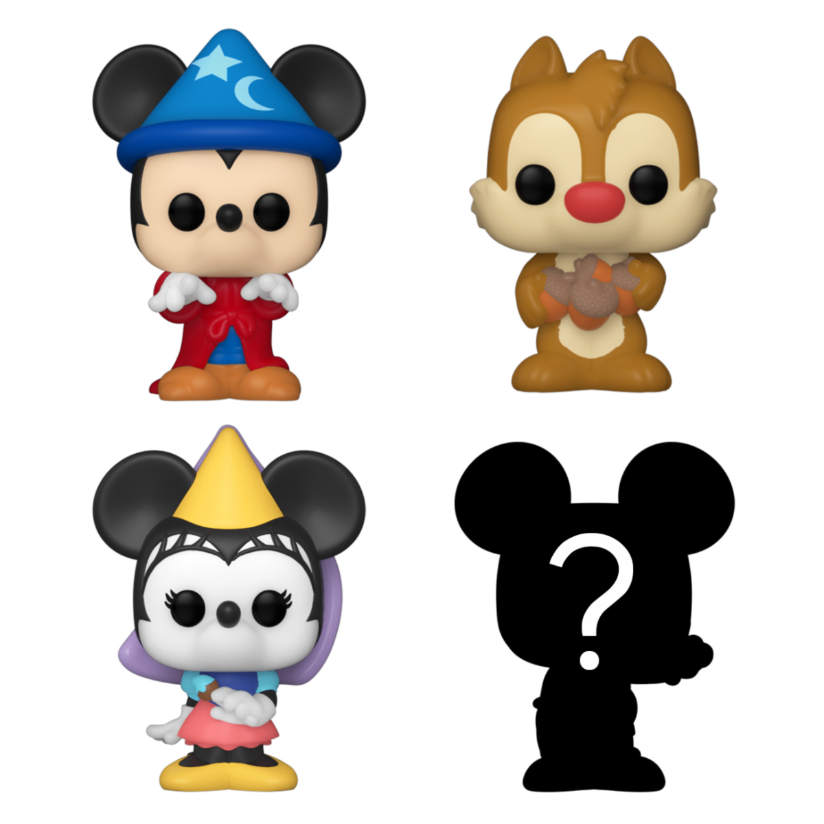 Bitty POP! Disney - Sorcerer Mickey 4PK Vinyl Figures 2 cm