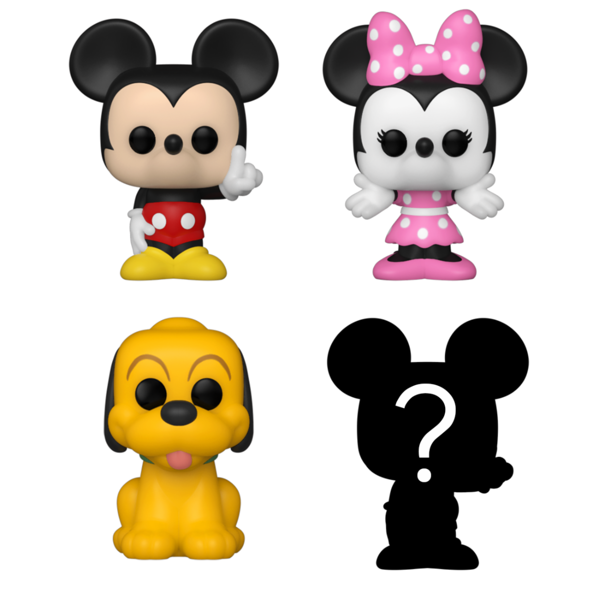 Bitty POP! Disney - Mickey 4PK Vinyl Figures 2 cm