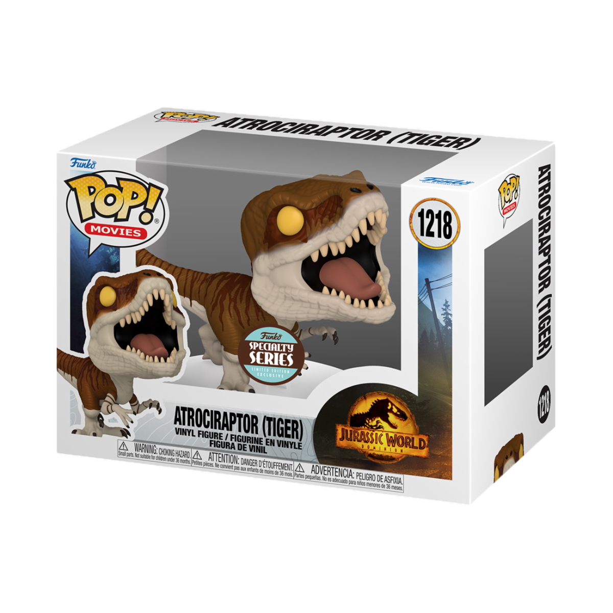 Jurassic World 3 POP! Movies Vinyl Figure Atrociraptor (Tiger) 9cm