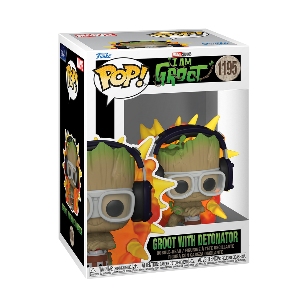 I Am Groot POP! Marvel TV Vinyl Figure Groot w/ Detonator 9cm!