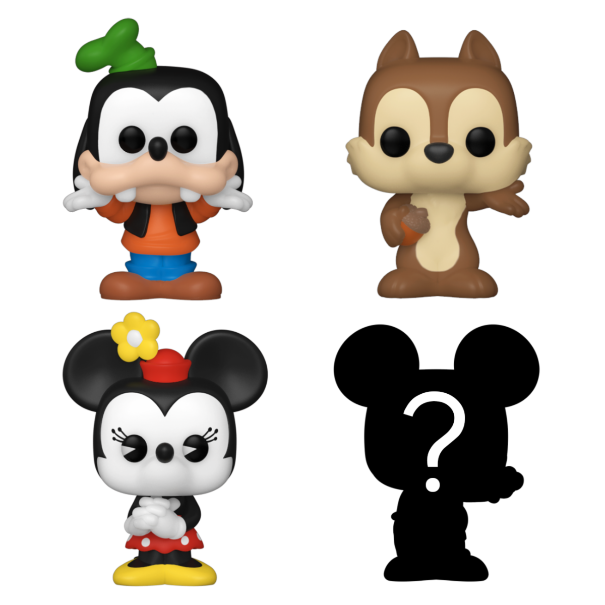 Bitty POP! Disney - Goofy 4PK Vinyl Figures 2 cm