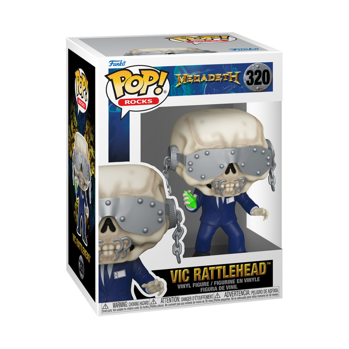 Rocks POP! Megadeth Vinyl Figure Vic Rattlehead 9cm!