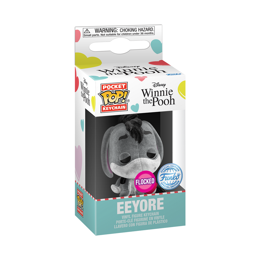 Keychain POP! Disney- Eeyore w/heart(FL) Vinyl Keychains 4 cm