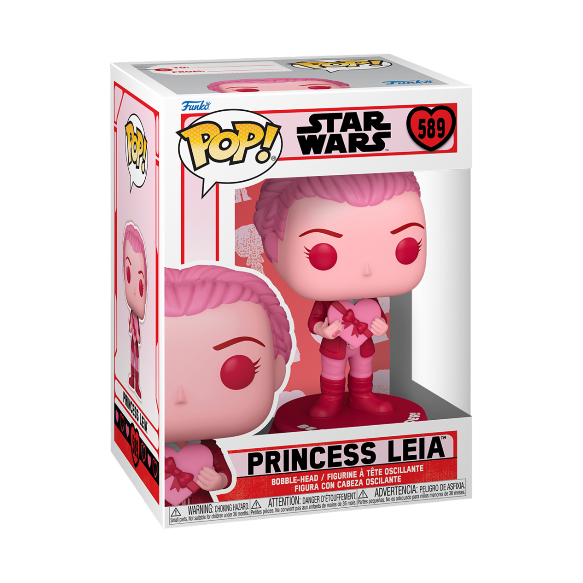Star Wars POP! Valentines S3 Leia Vinyl Figure 9 cm