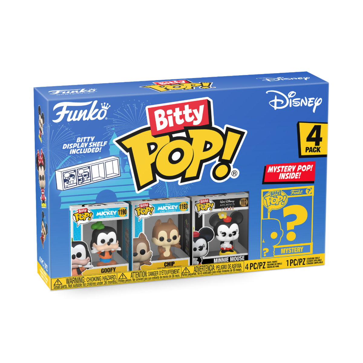 Bitty POP! Disney - Goofy 4PK Vinyl Figures 2 cm