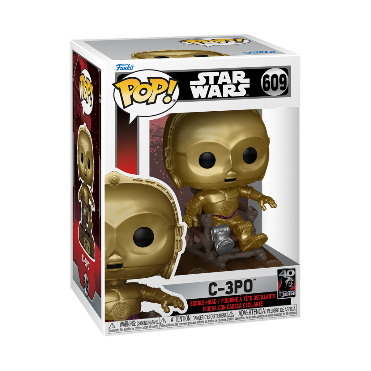 Star Wars POP! Return of the Jedi 40th C3P0 in chair 9 cm