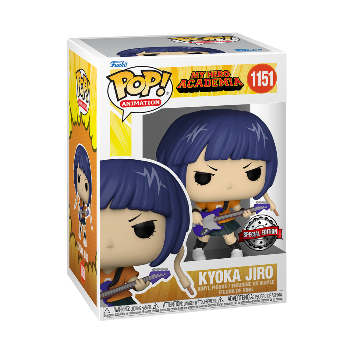 Animation POP! MHA- Jirou w/Guitar Vinyl Figure 9 cm