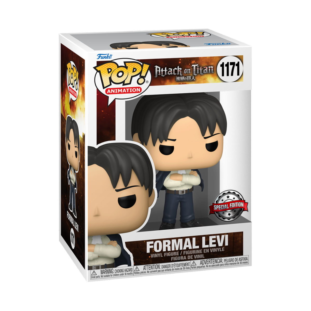 Animation POP! AoT- Formal Levi Vinyl Figure 9 cm