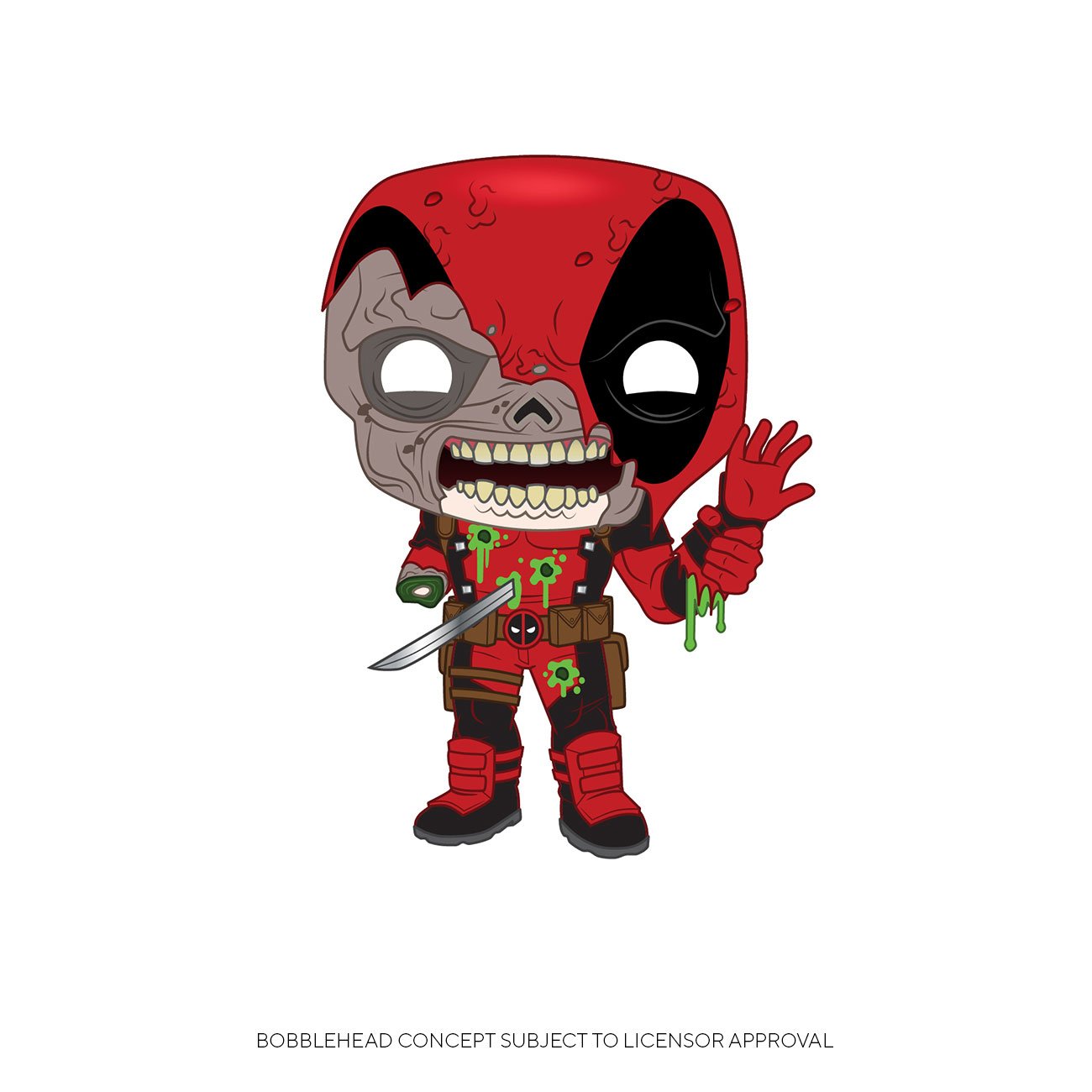Marvel POP! Vinyl Figure Zombie Deadpool 9cm