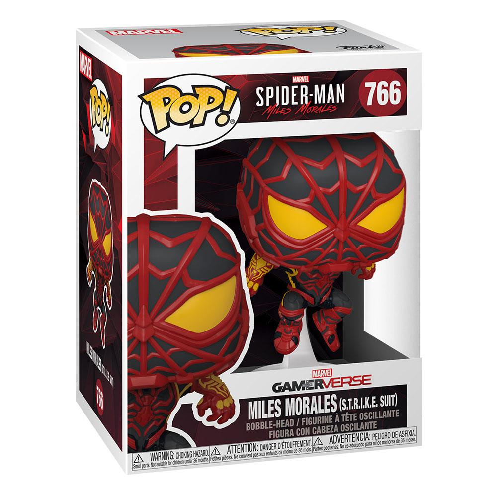 Marvel's Spider-Man POP! Games Vinyl Figure Miles Morales Strike Suit 9cm