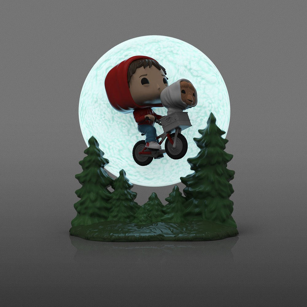 ET the Extra-Terrestrial POP! Moment Vinyl Figure Elliot and ET Flying (GITD) 9cm