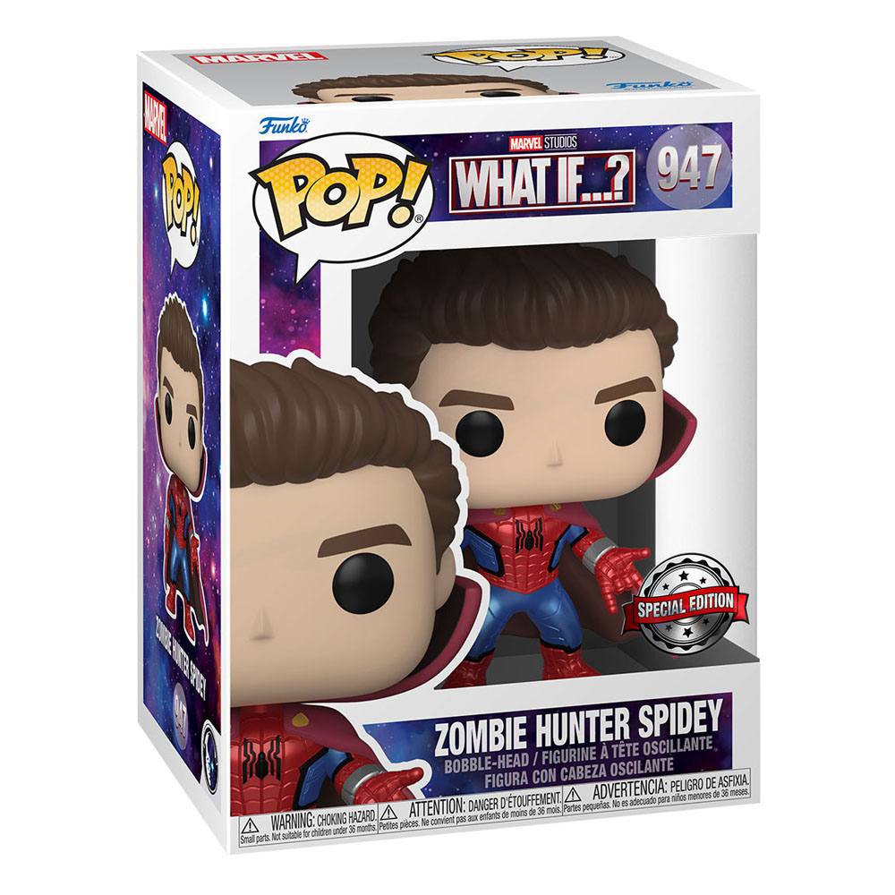 What If...? POP! Animation Vinyl Figure Zombie Hunter Spidey (MT) (Unmasked) 9cm