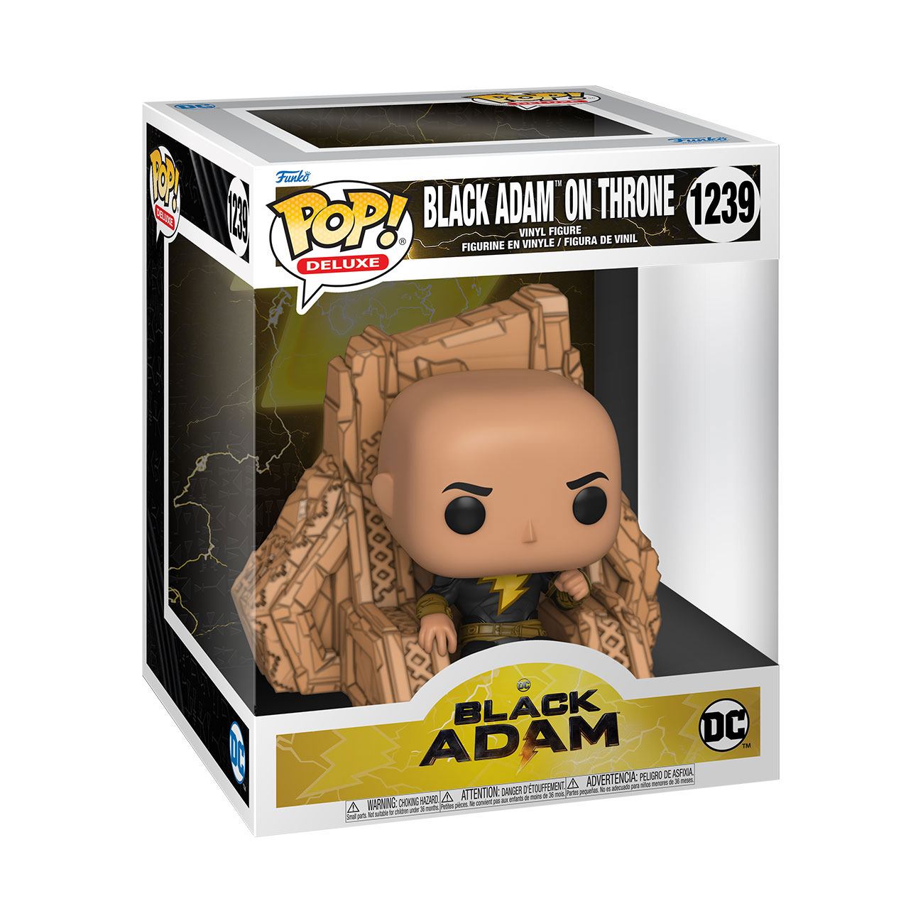 Black Adam POP! Deluxe Vinyl Figure Black Adam on Throne 9cm