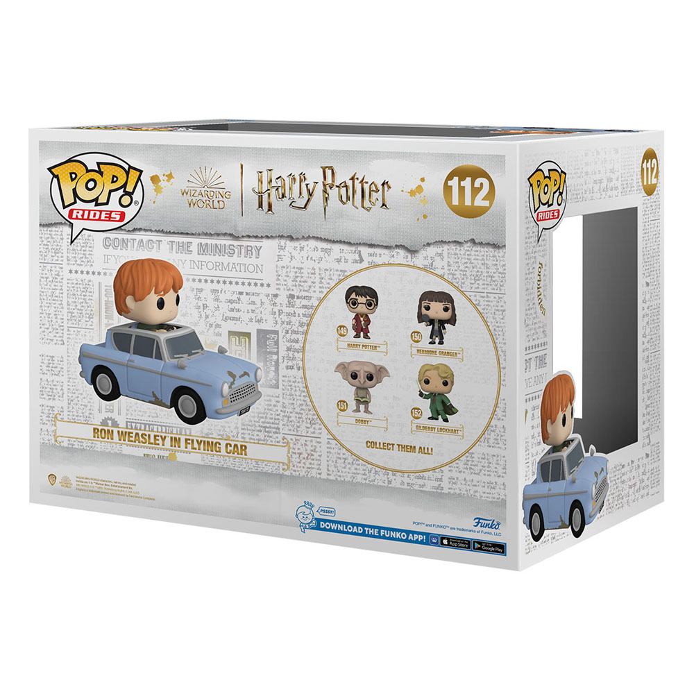 Harry Potter - Chamber of Secrets Anniversary POP! Rides Vinyl Figure Ron w/Car 15cm