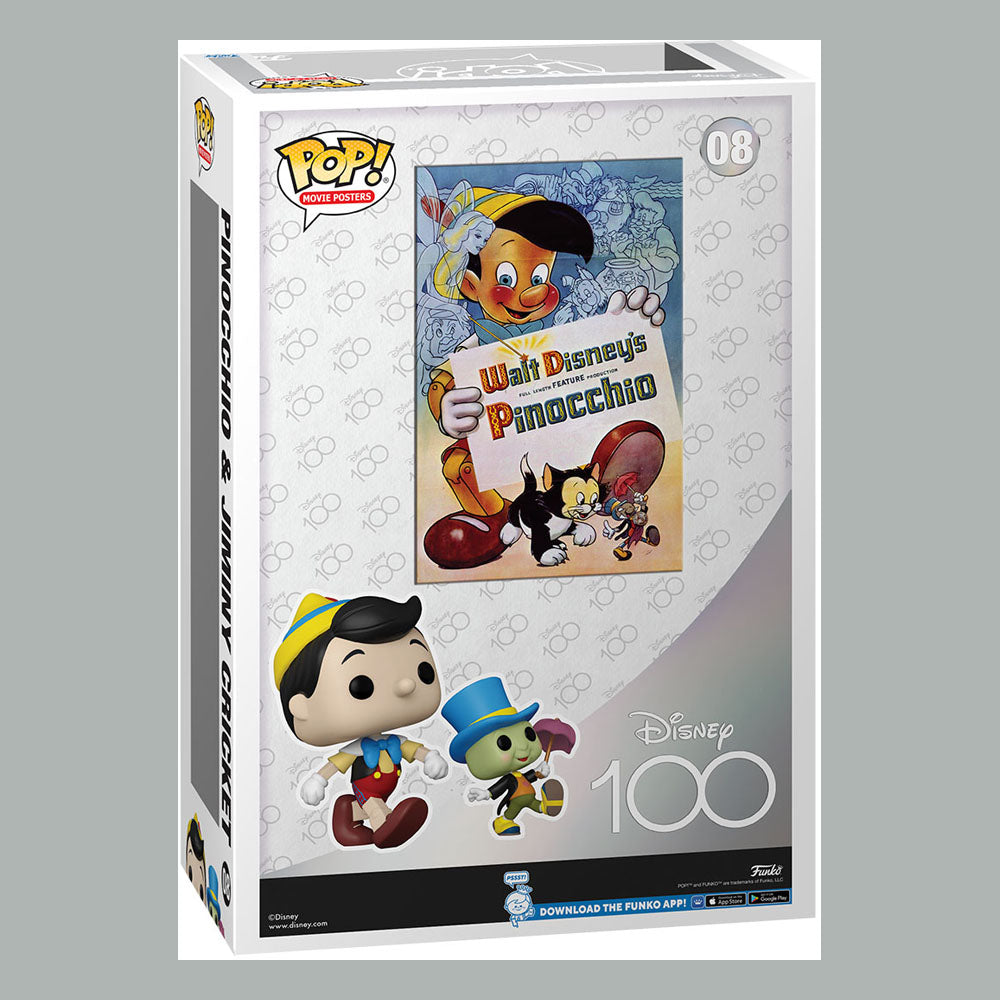 Disney POP! Movie Poster & Figure Pinocchio 9 cm