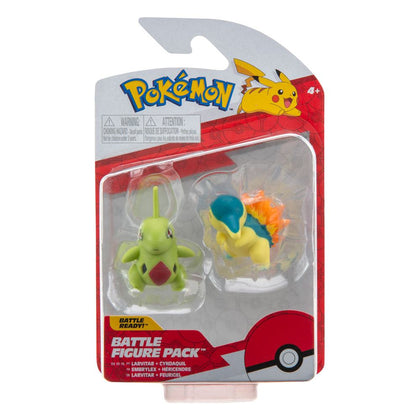 Pokémon Battle Figure 2 Pack Cyndaquil & Larvitar 5cm