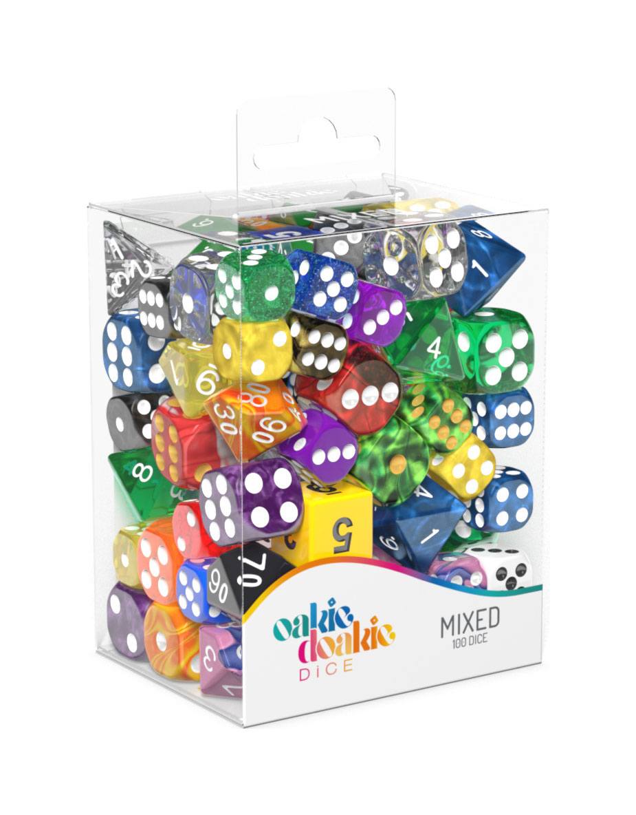Oakie Doakie Dice RPG-Set, 12mm, 16mm Retail Pack Mixed (100)
