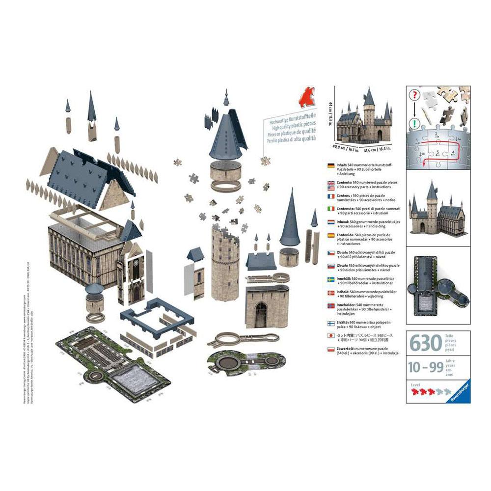Harry Potter 3D Puzzle Hogwarts Castle: Great Hall (540 pieces)