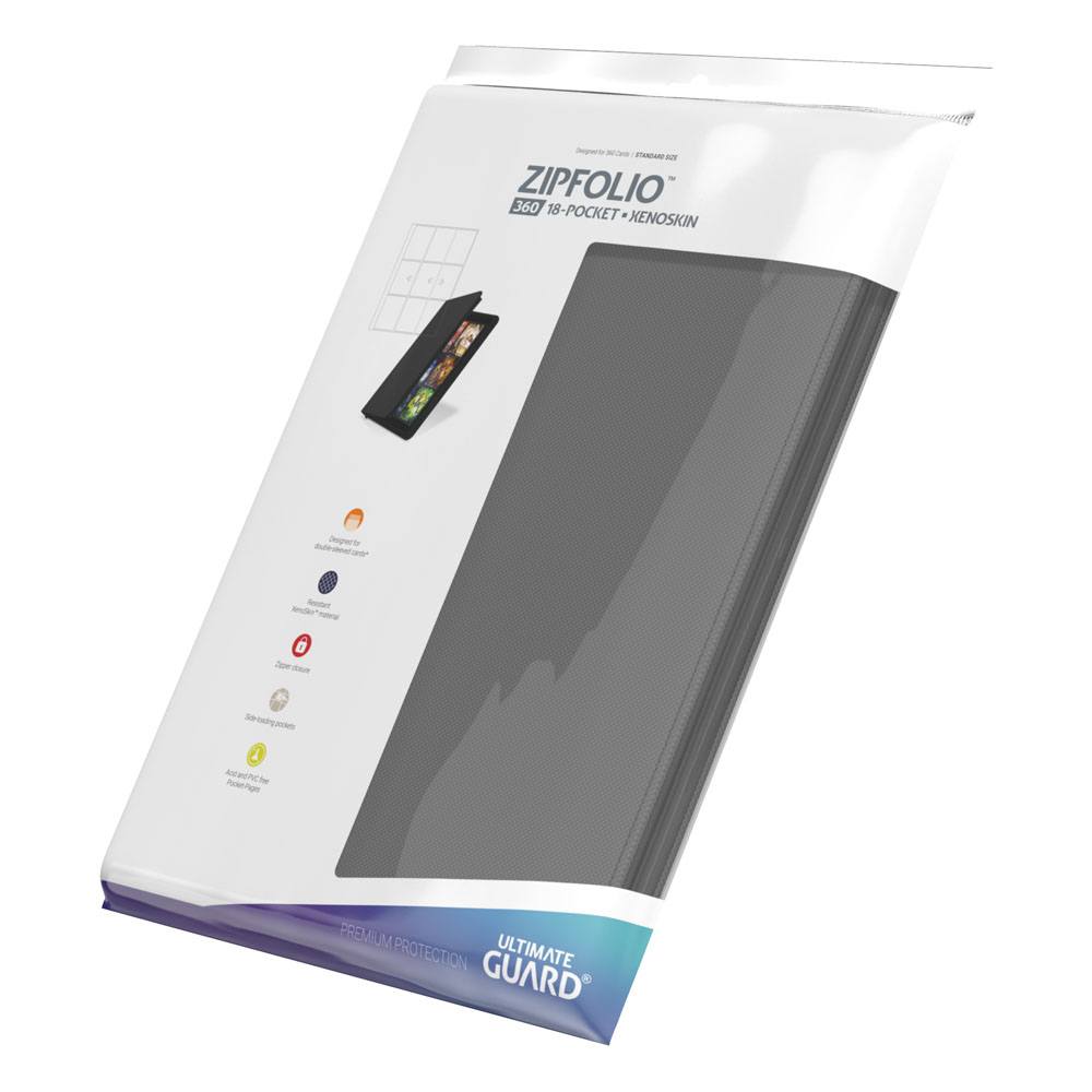 Ultimate Guard - Zipfolio 360 - 18-Pocket XenoSkin - Grey