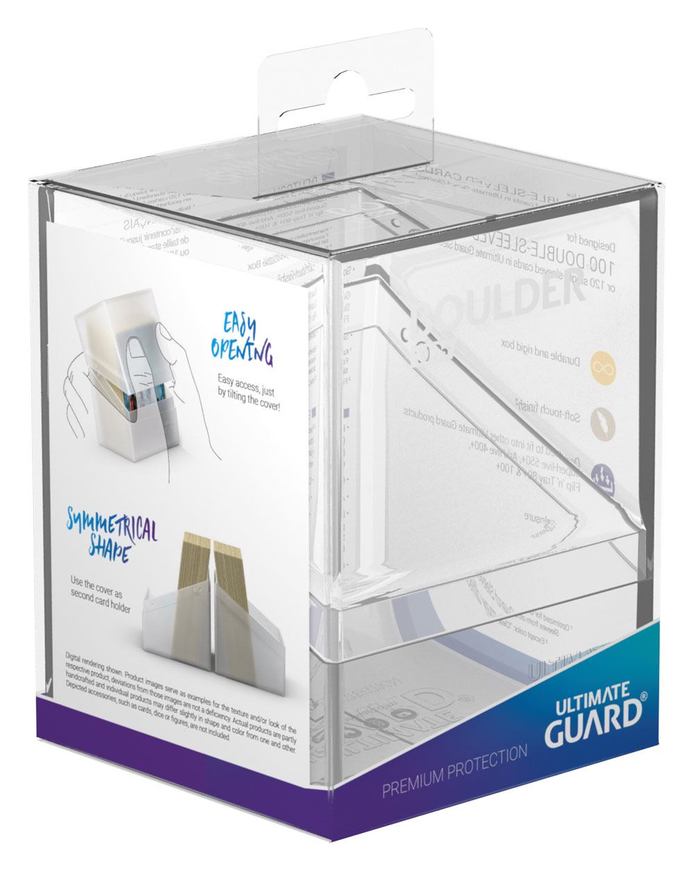 Ultimate Guard - Boulder - Deck Case 100+ - Standard Size - Clear