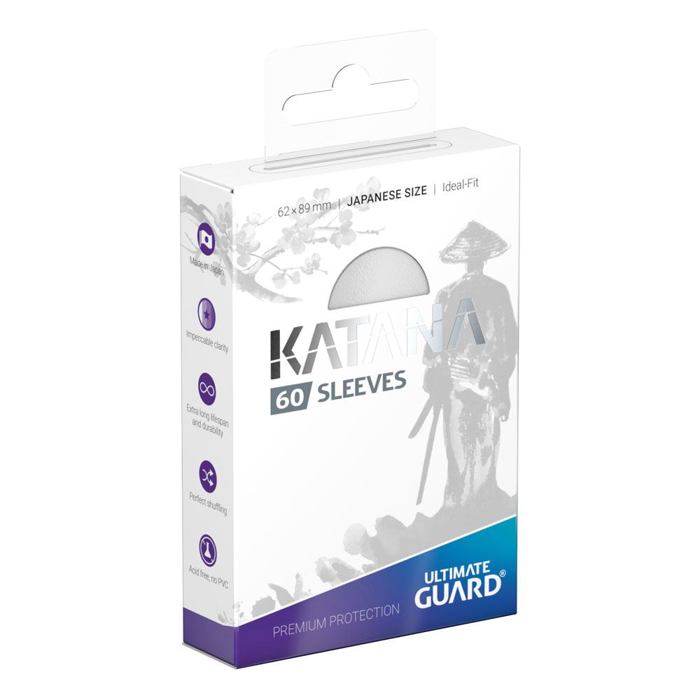 Ultimate Guard - Katana Sleeves - Japanese Size - White - 60 pcs