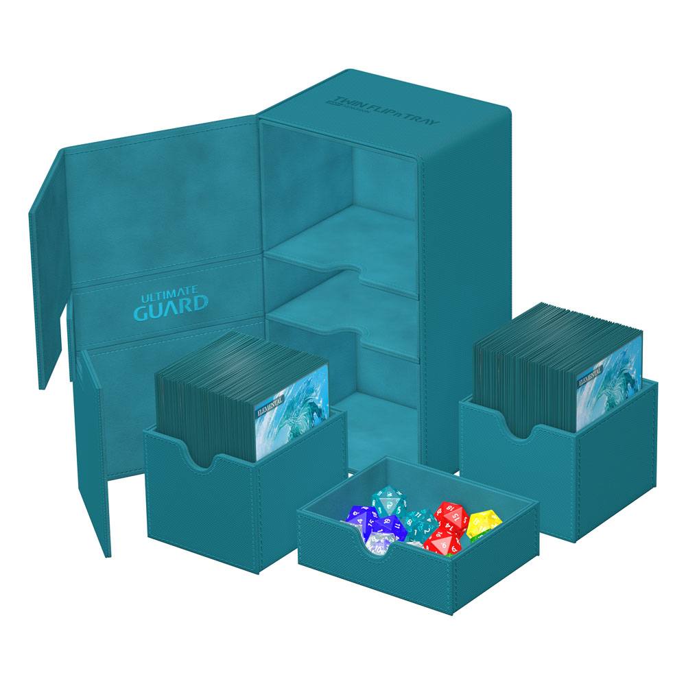 Ultimate Guard - Twin Flip`n`Tray 200+ XenoSkin Monocolor - Petrol