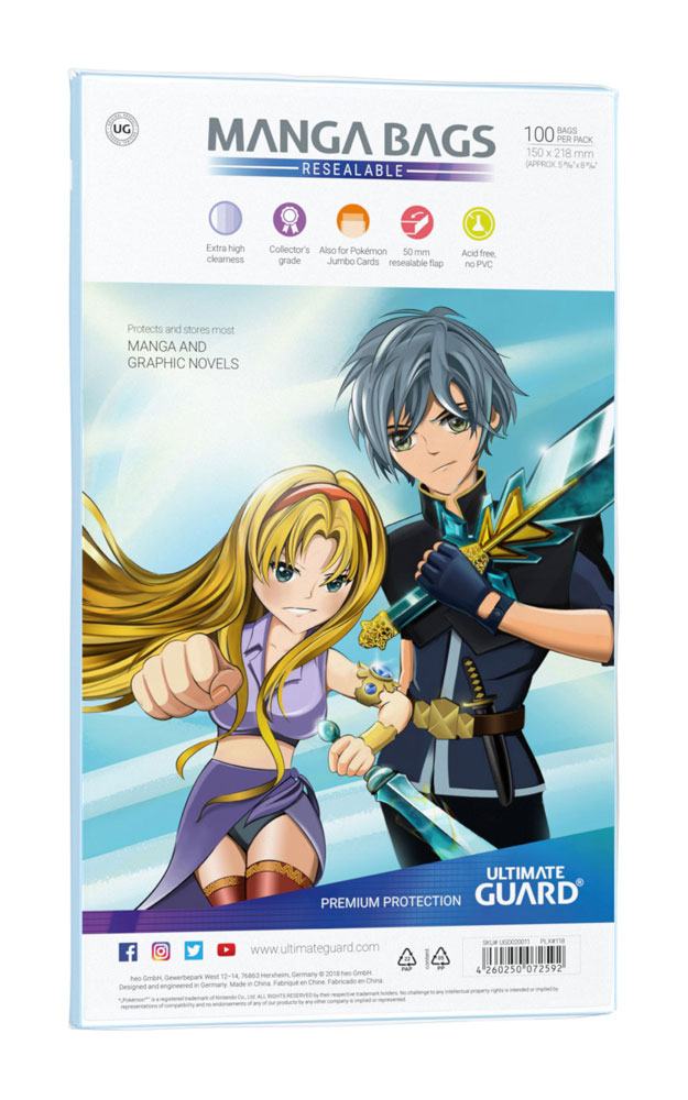 Ultimate Guard - Manga Bags Resealable - 100 pcs