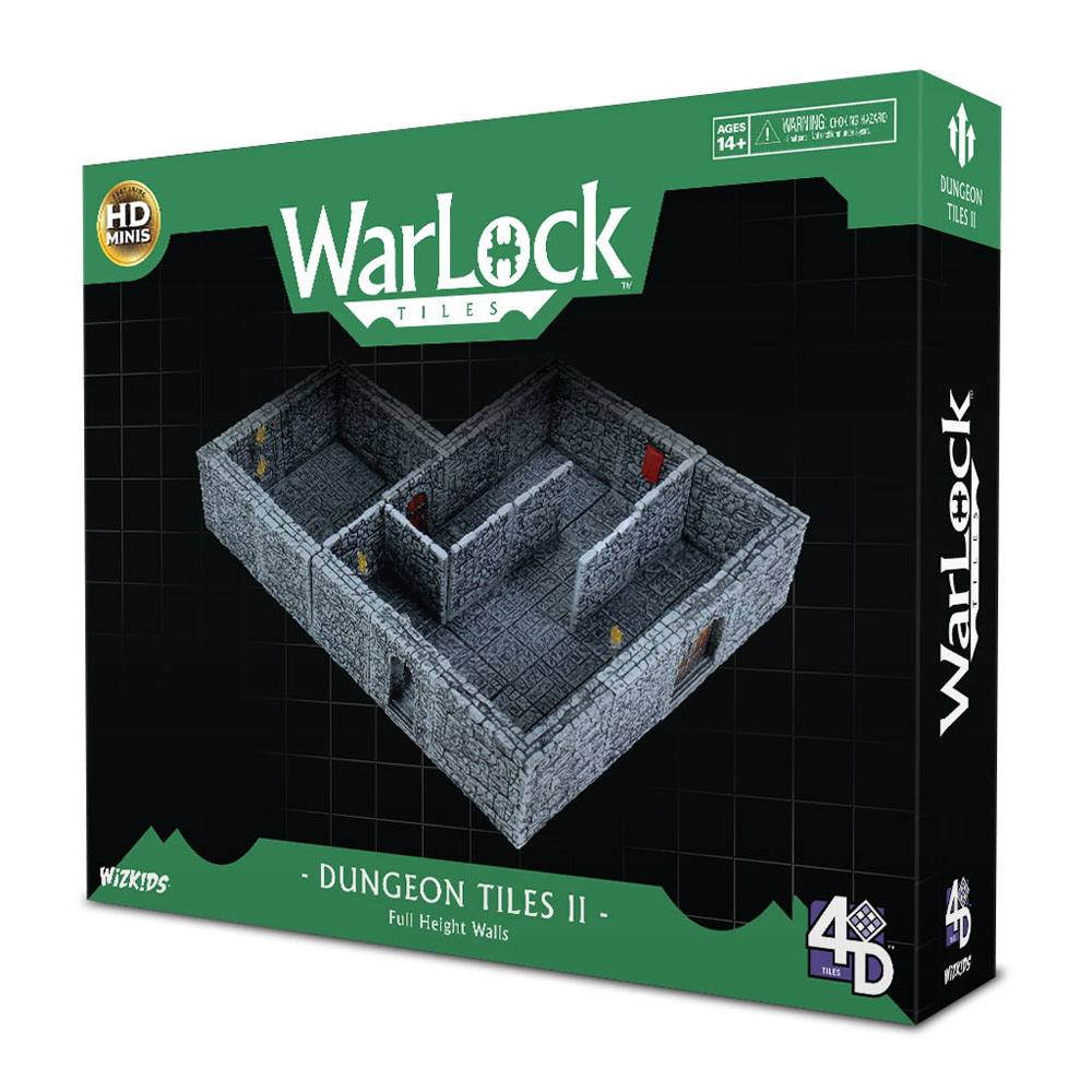 WarLock Tiles: Dungeon Tiles II - Full Height Stone Walls