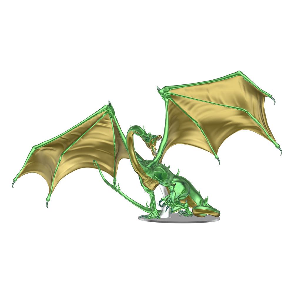 D&D Icons of the Realm Premium Statue Adult Emerald Dragon 36 cm