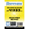 Sapphire Yellow Sleeves (41x63mm) 100 Sleeves