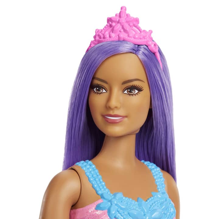 Barbie Dreamtopia Principessa Bambola (curvy, capelli viola)