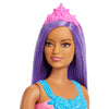 Barbie Dreamtopia Principessa Bambola (curvy, capelli viola)
