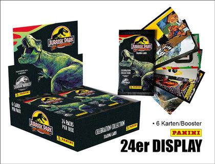 Jurassic Park 30th Anniversary Trading Cards Celebration Collection Flow Packs Display (24)