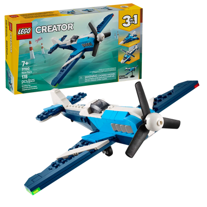 Lego - Creator 3in1 - 31160 Velivolo: aereo da competizione