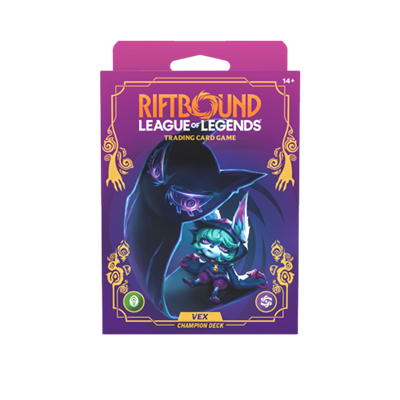 Riftbound: League of Legends TCG - Unleashed - Champion Deck: Vex - Eng - 4 Pcs.