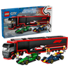 Lego - City - 60445 Autotrasportatore F1® con monoposto RB20 e AMR24 F1®